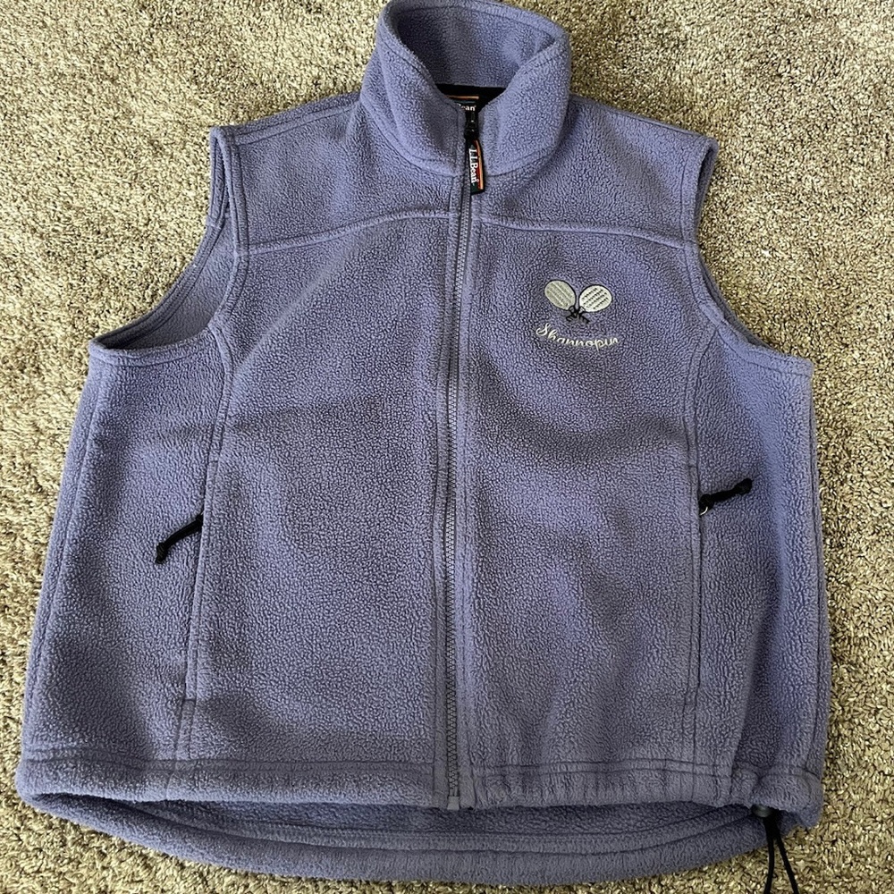 L.L. Bean Women's Purple Fleece Vest Size M